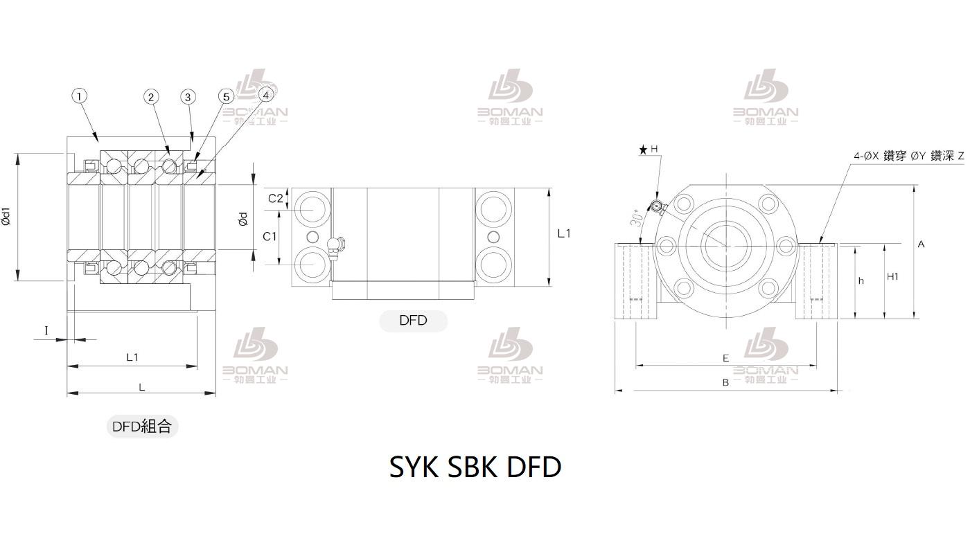 SYK MBCS15-G syk丝杆固定端和支撑端